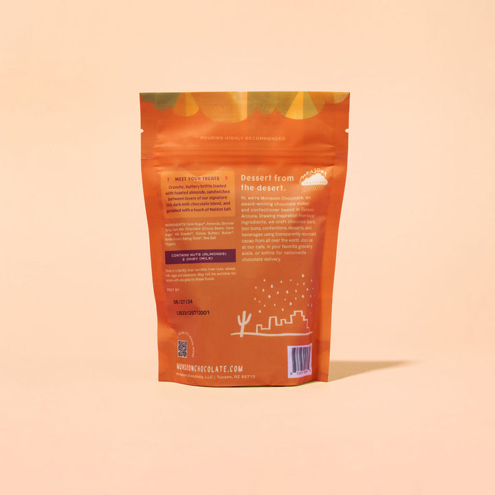 Almond Brittle Covered in Dark Milk Chocolate