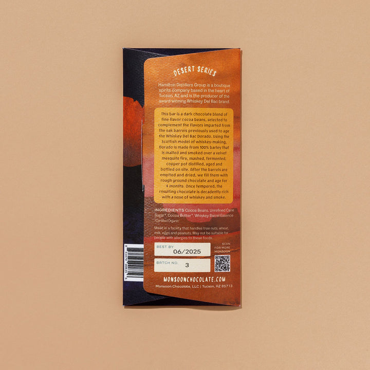 Whiskey del Bac Barrel-Aged 74% Dark Chocolate