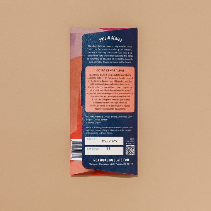 Esmeraldas ECUADOR 75% Dark Chocolate