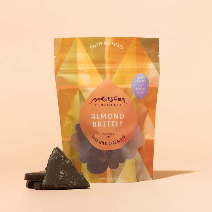Almond Brittle Covered in Dark Milk Chocolate
