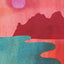 Watercolor artwork for Chocolate Bar: Monsoon Chocolate Sonoran Sea Salt 69% Dark Chocolate
